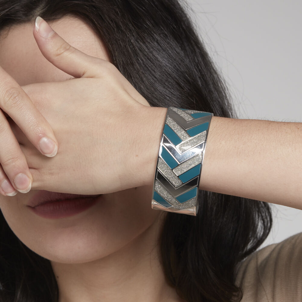 Bracelet Jonc Imagine Charlene Acier Blanc - Bracelets Femme | Marc Orian