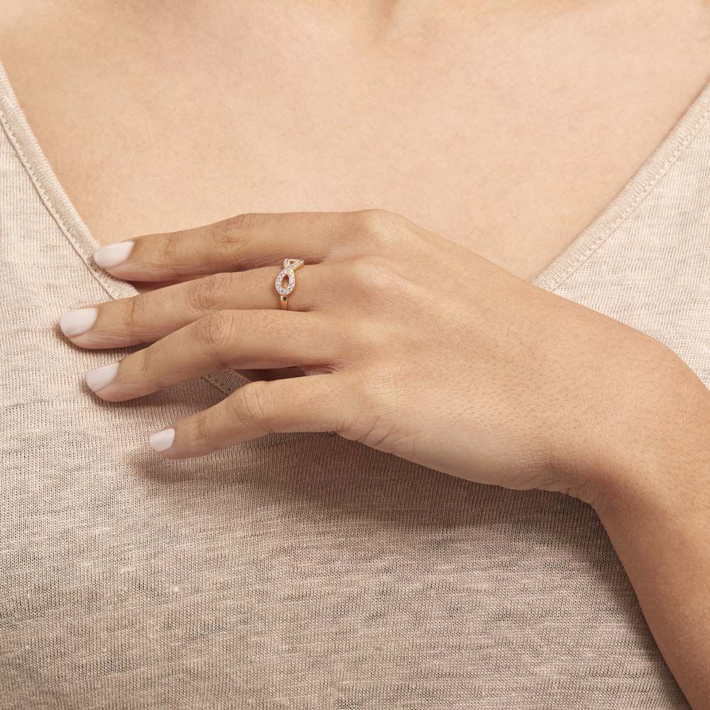 Bague Merane Plaqué Or Jaune Oxyde De Zirconium - Bagues de promesse Femme | Marc Orian