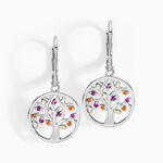 Boucles D'oreilles Pendantes Alive Argent Blanc Oxyde De Zirconium - Pendantes Femme | Marc Orian