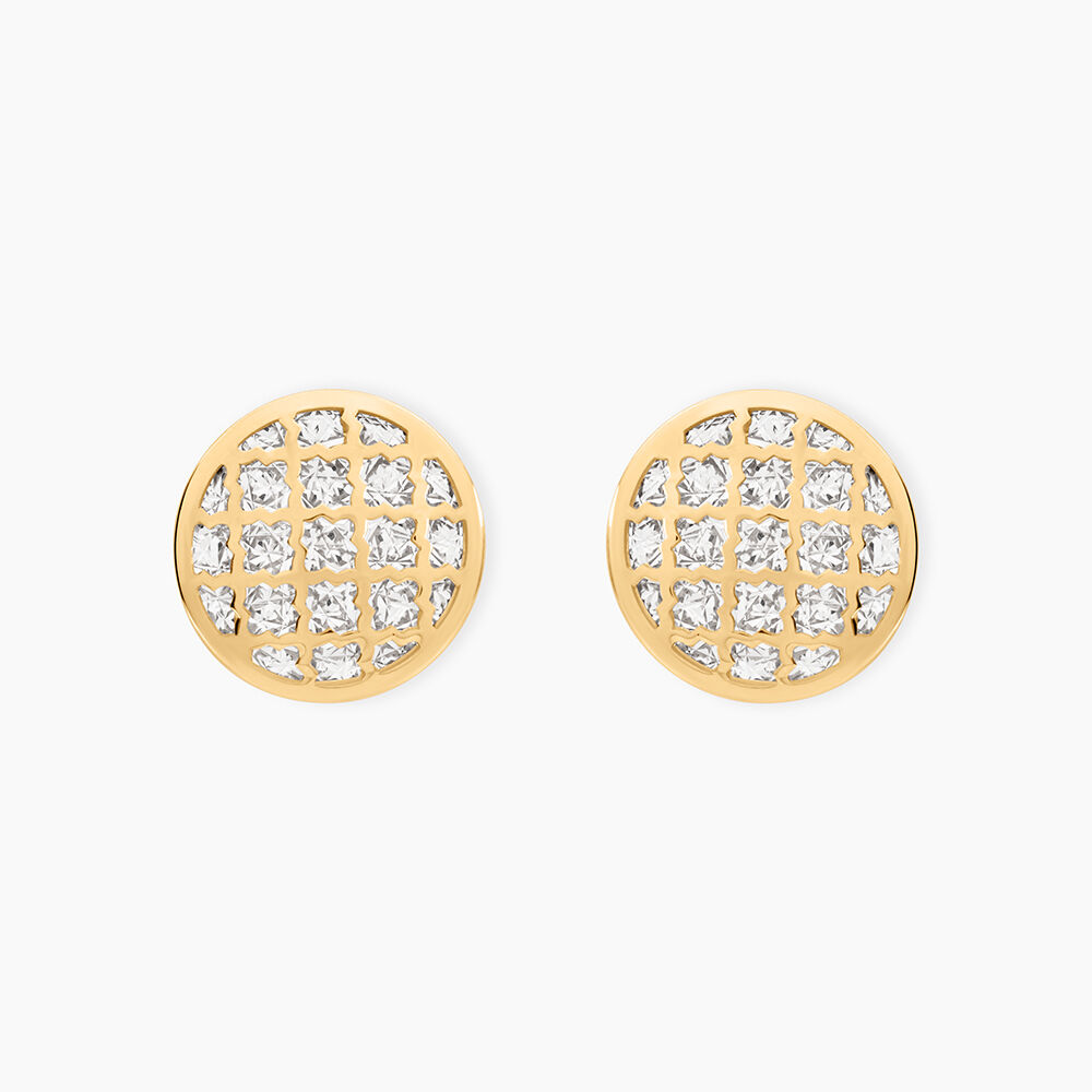 Boucles D'Oreilles Puces Adonijah Or Bicolore - Puces Femme | Marc Orian