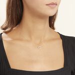 Collier Or Blanc Tresha Diamants - Colliers avec pierres Femme | Marc Orian