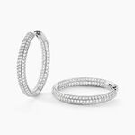 Cr&eacute;oles Suzel Argent Blanc Oxyde De Zirconium - Cr&eacute;oles Femme | Marc Orian