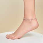 Cha&icirc;ne De Cheville Fillira Argent Blanc - Chaines de cheville Femme | Marc Orian