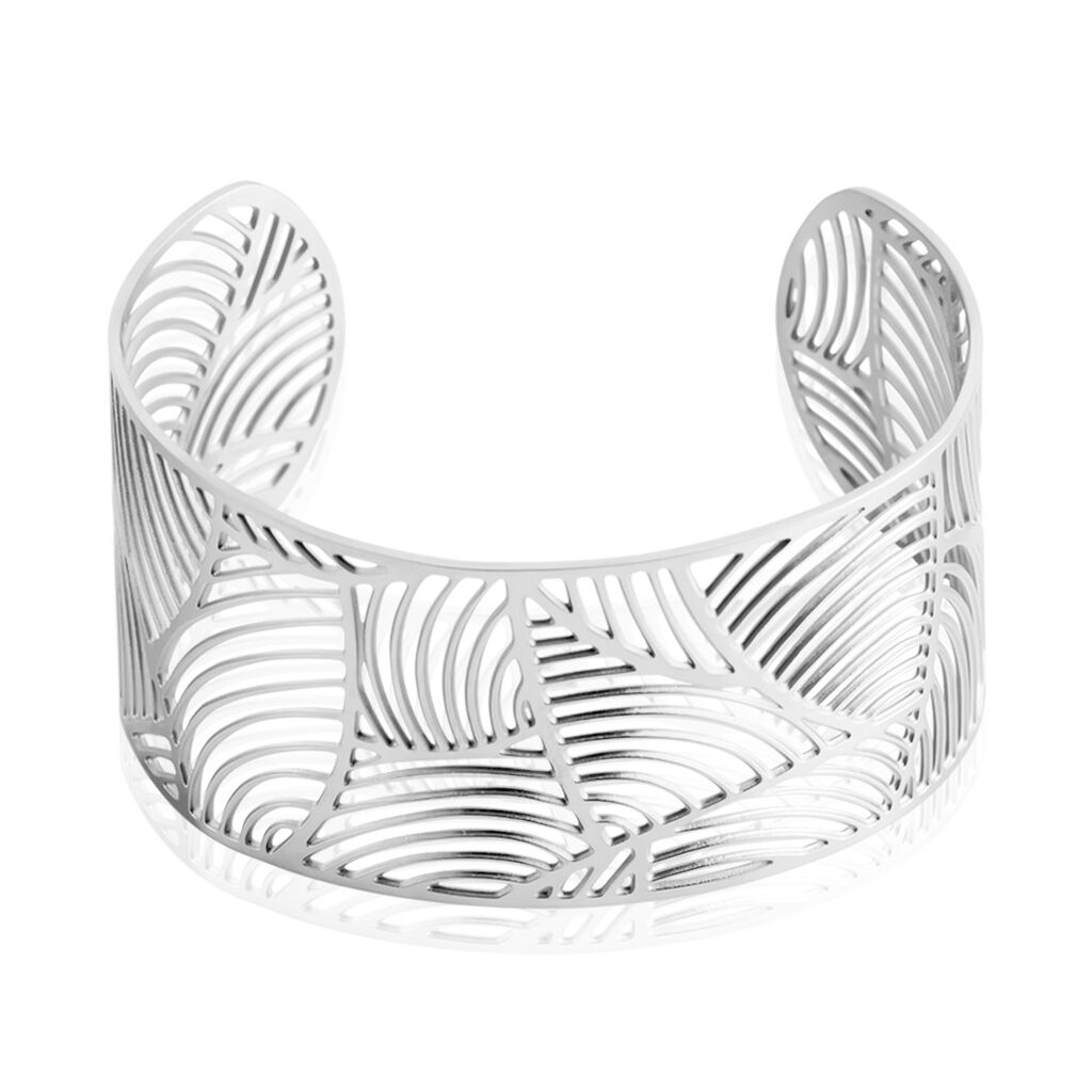 Bracelet Jonc Andor Acier Blanc - Bracelets Boheme Femme | Marc Orian