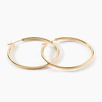 Cr&eacute;oles Ada Lisse Plaqu&eacute; Or Jaune - Cr&eacute;oles Femme | Marc Orian