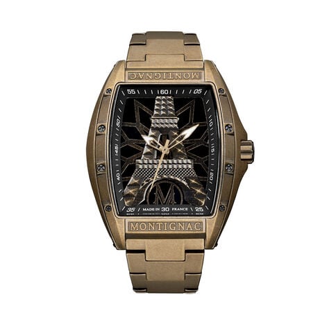 Montre Montignac Tonneau Noir - Nouveautés Homme | Marc Orian