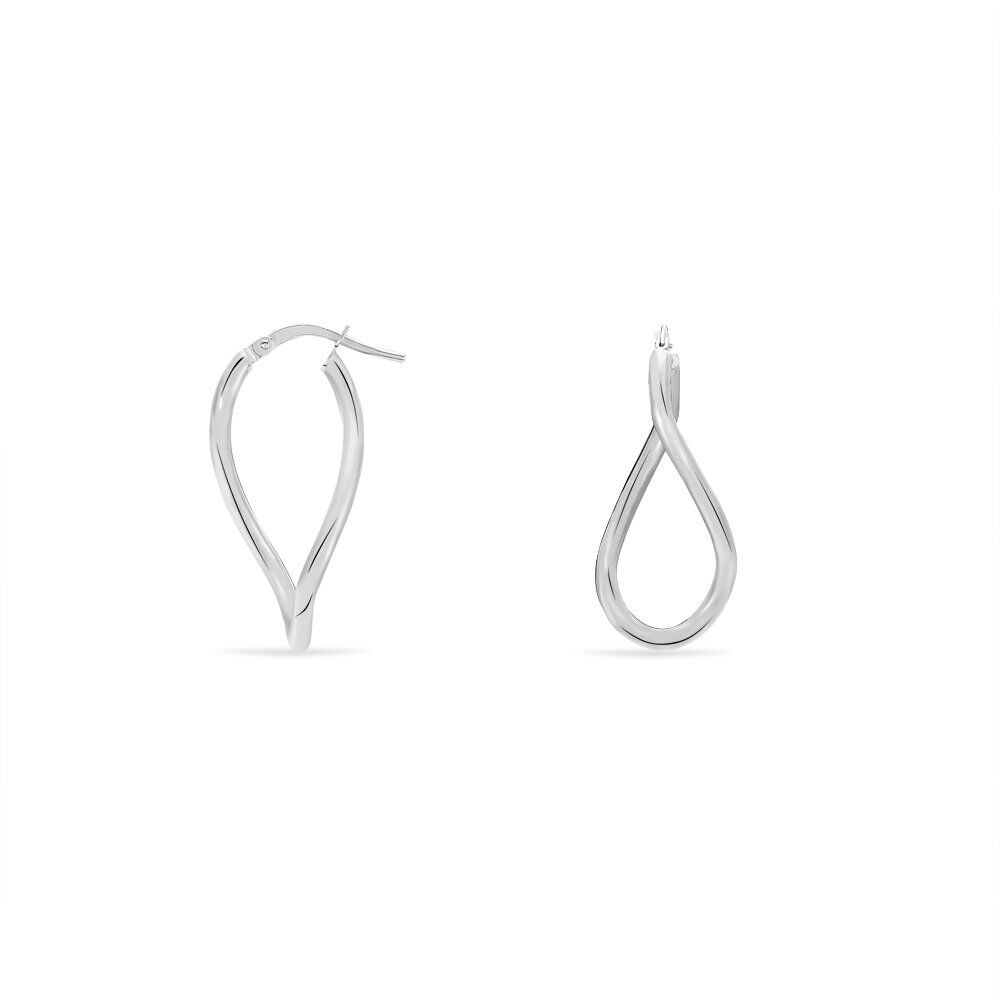 Créoles Hellen Or Blanc - Créoles Femme | Marc Orian