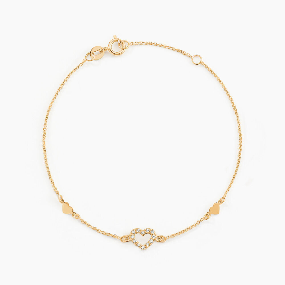 Bracelet Oleanne Or Jaune Oxyde De Zirconium - Bracelets chaînes Femme | Marc Orian
