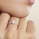 Bague Or Blanc Marinda Oxyde De Zirconium - Solitaires Femme | Marc Orian