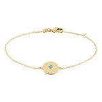 Bracelet Plaqu&eacute; Or Jaune Zoila Pierre De Synthese - Bracelets fantaisie Femme | Marc Orian