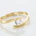 Bague Solitaire Camilia Or Jaune Oxyde De Zirconium - Solitaires Femme | Marc Orian