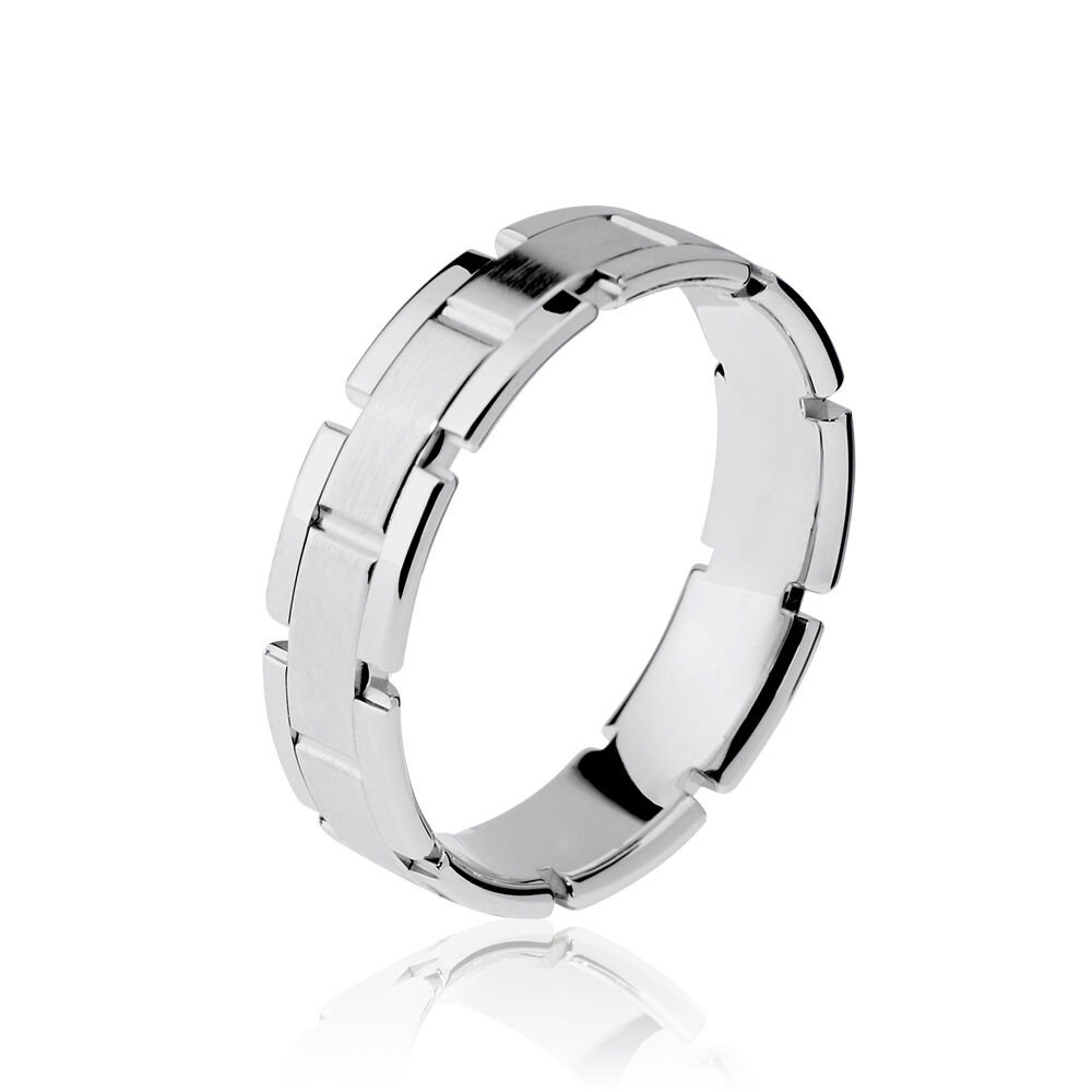 Alliance Maille Or Blanc - Alliances duo Unisex | Marc Orian