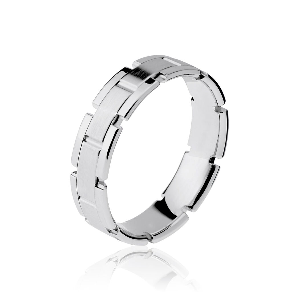 Alliance Maille Or Blanc - Alliances duo Unisex | Marc Orian