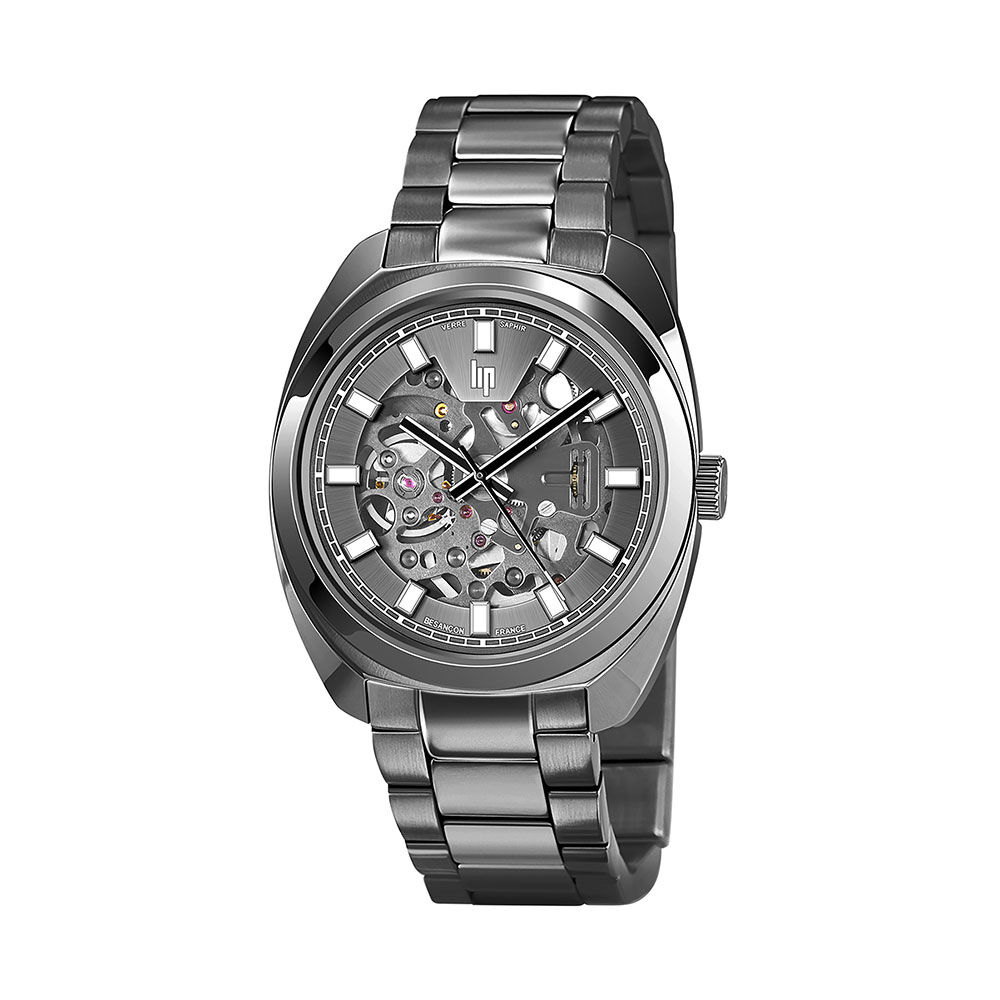 Montre Lip General De Gaulle Auto Squelette Gris - Montres automatiques Homme | Marc Orian