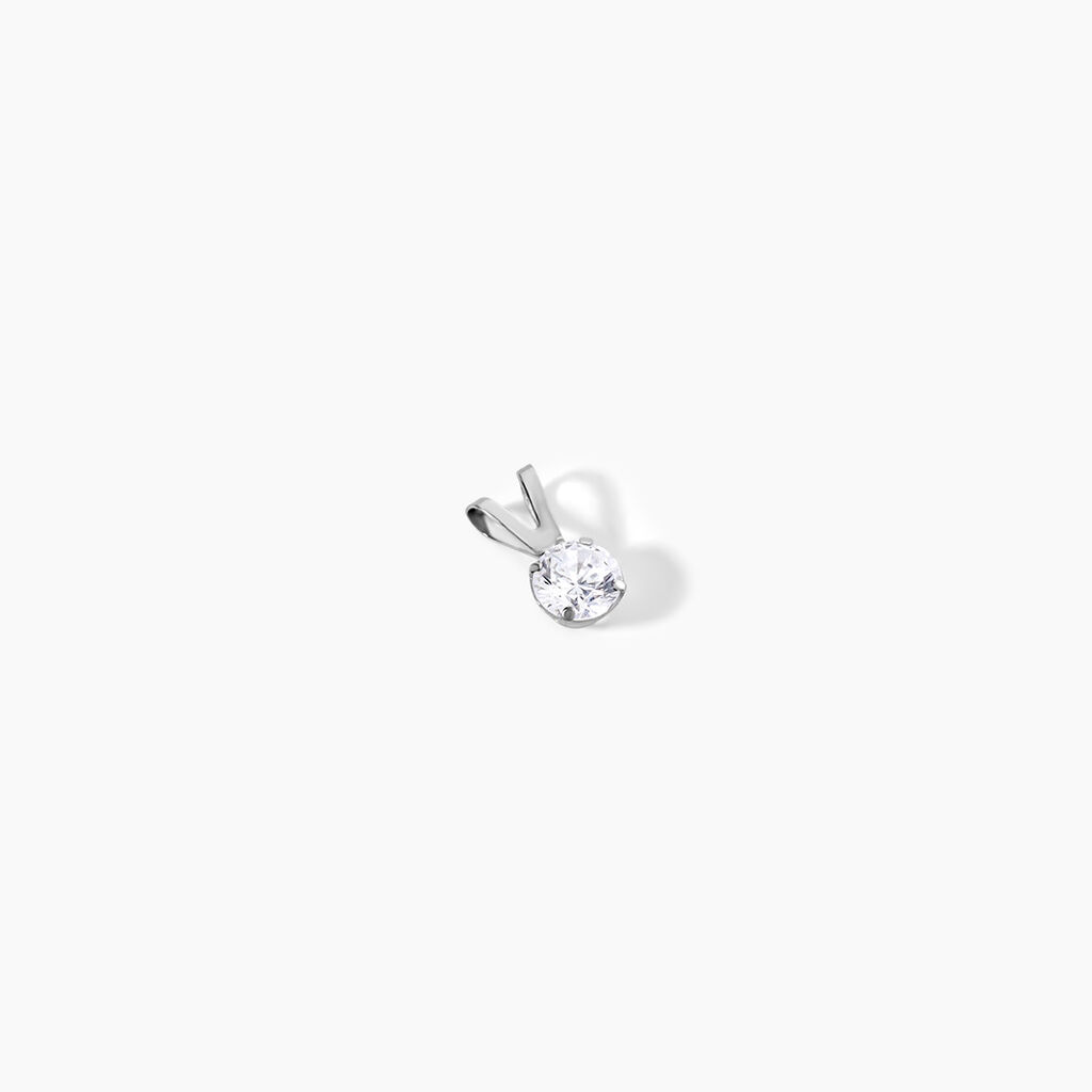 Pendentif Mabila Or Blanc Oxyde De Zirconium - Pendentifs Femme | Marc Orian