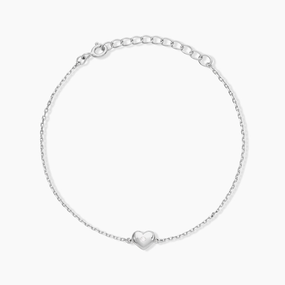 Bracelet Mylie Argent Blanc Oxyde De Zirconium - Bracelets chaînes Femme | Marc Orian