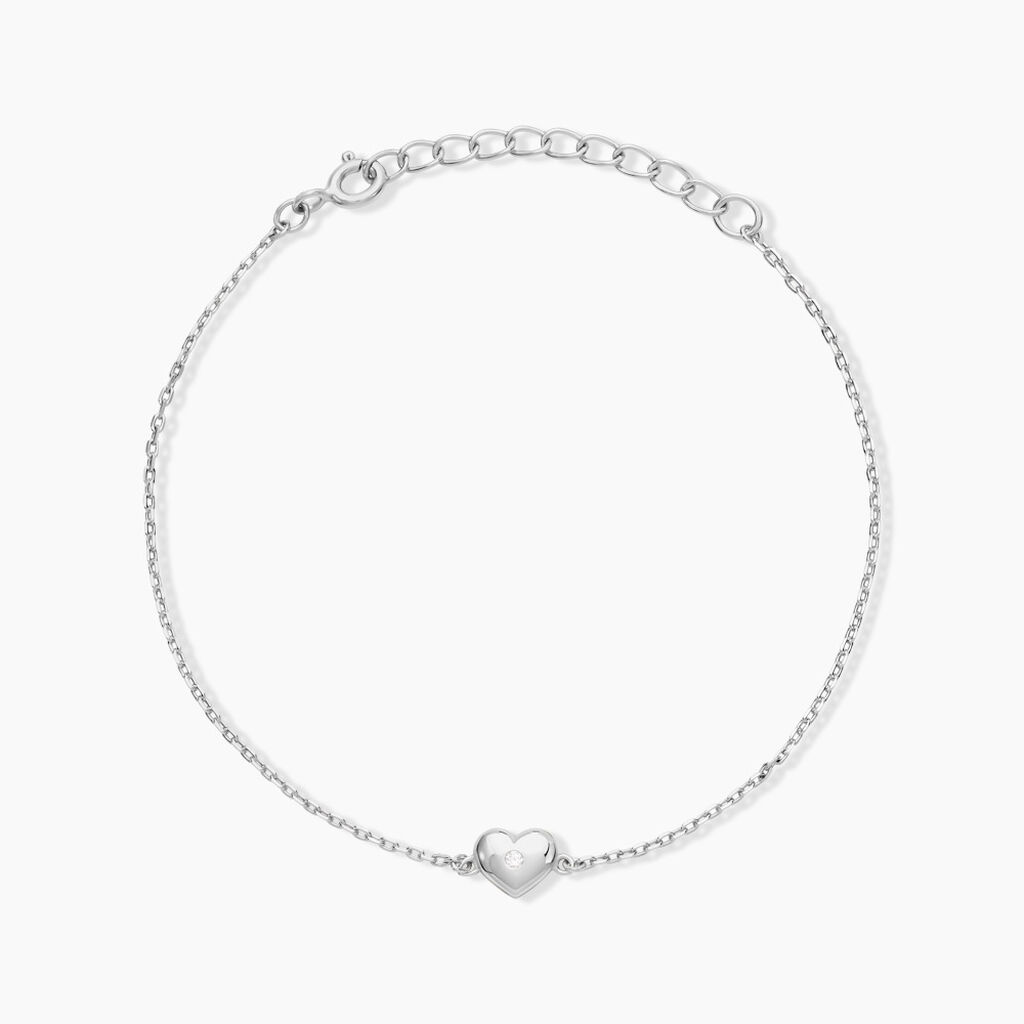 Bracelet Mylie Argent Blanc Oxyde De Zirconium - Bracelets chaînes Femme | Marc Orian