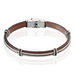 Bracelet Acier Blanc Alfred - Bracelets cuir Homme | Marc Orian