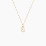 Pendentif Klementine Or Jaune Oxyde De Zirconium - Pendentifs Famille | Marc Orian