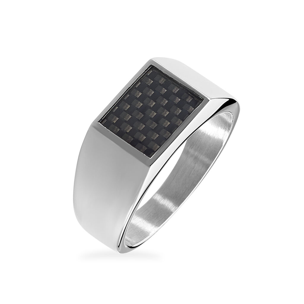 Bague Phebus Him Bruce Acier Blanc - Bijoux fantaisie Homme | Marc Orian