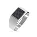 Bague Phebus Him Bruce Acier Blanc - Bijoux fantaisie Homme | Marc Orian