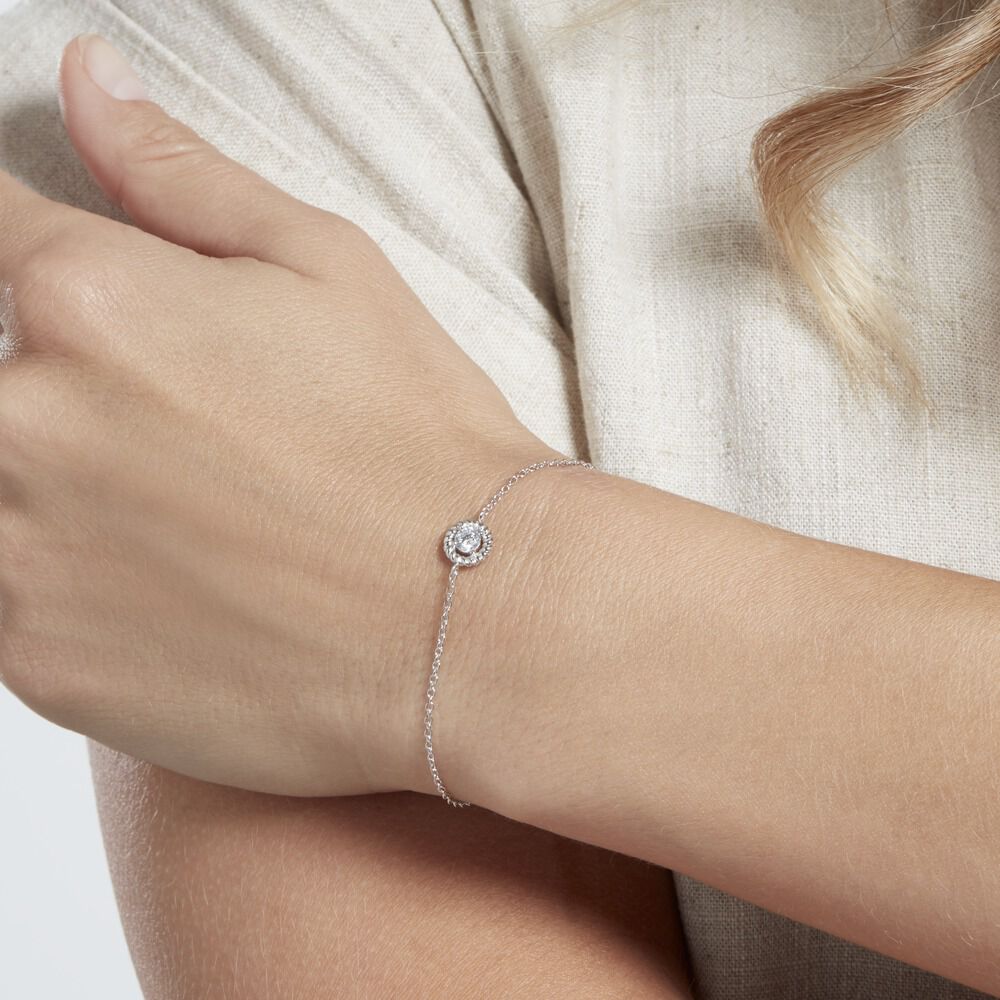Bracelet Mori Argent Oxyde De Zirconium - Bracelets chaînes Femme | Marc Orian