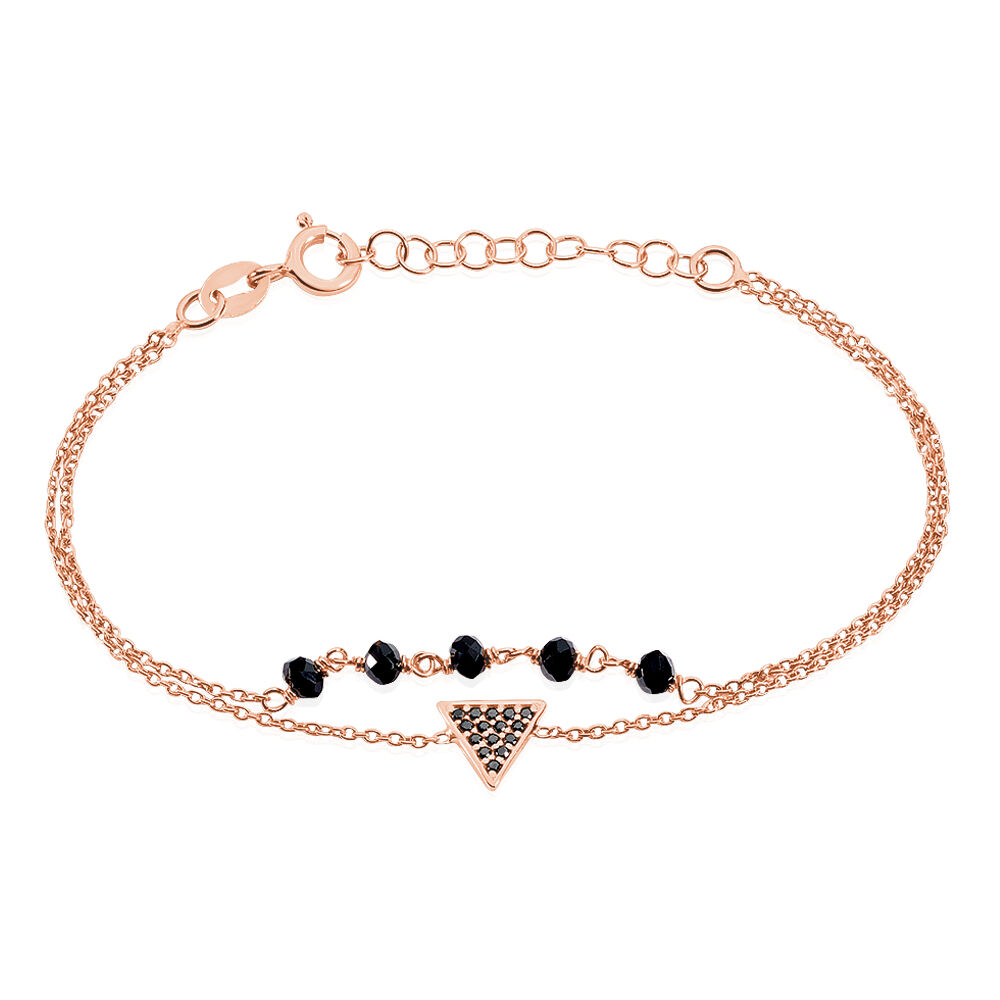 Bracelet Andreana Argent Rose Oxyde De Zirconium - Bracelets chaînes Femme | Marc Orian