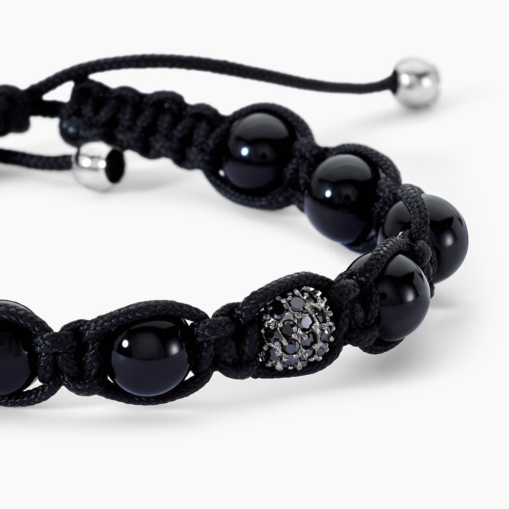 Bracelet Heinda Argent Blanc Agate Et Oxyde De Zirconium - Bracelets cordons Famille | Marc Orian