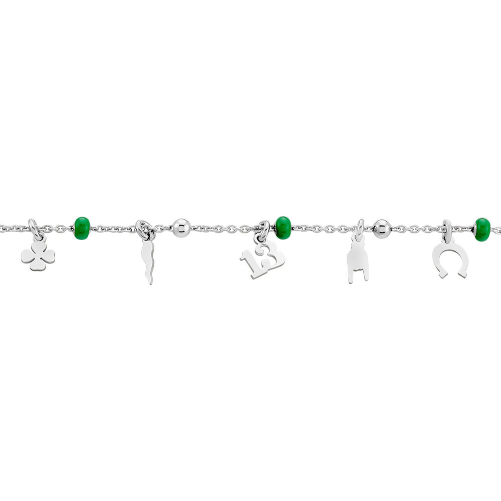 Bracelet Suzanna Argent Blanc - Bracelets chaînes Femme | Marc Orian