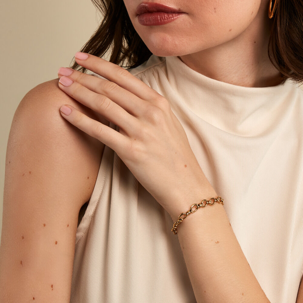 Bracelet Cherish Acier Jaune - Bracelets cha&icirc;nes Femme | Marc Orian