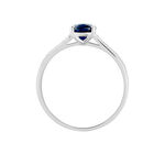 Bague Crista Or Blanc Saphir Et Diamant - Solitaires Femme | Marc Orian