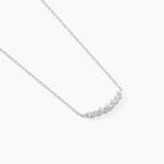 Collier Aliah Argent Blanc Oxyde De Zirconium - Colliers avec pierres Femme | Marc Orian