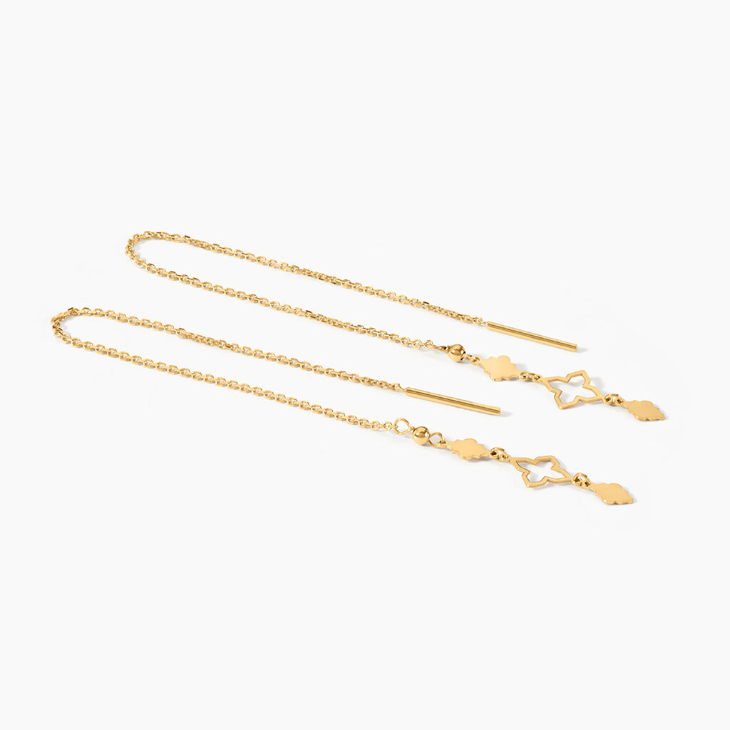 Boucles D'Oreilles Pendantes Khalilah Or Jaune - Pendantes Femme | Marc Orian