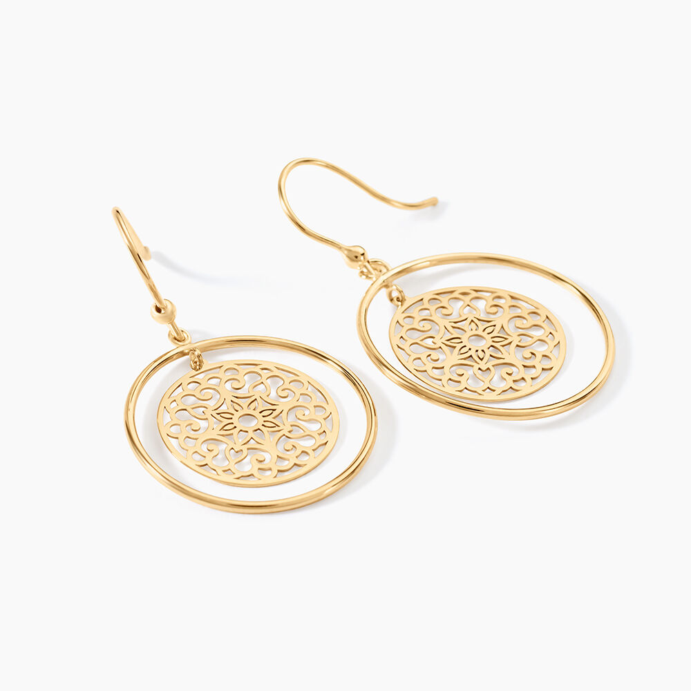 Boucles D'oreilles Serguiane Or Jaune - Pendantes Femme | Marc Orian