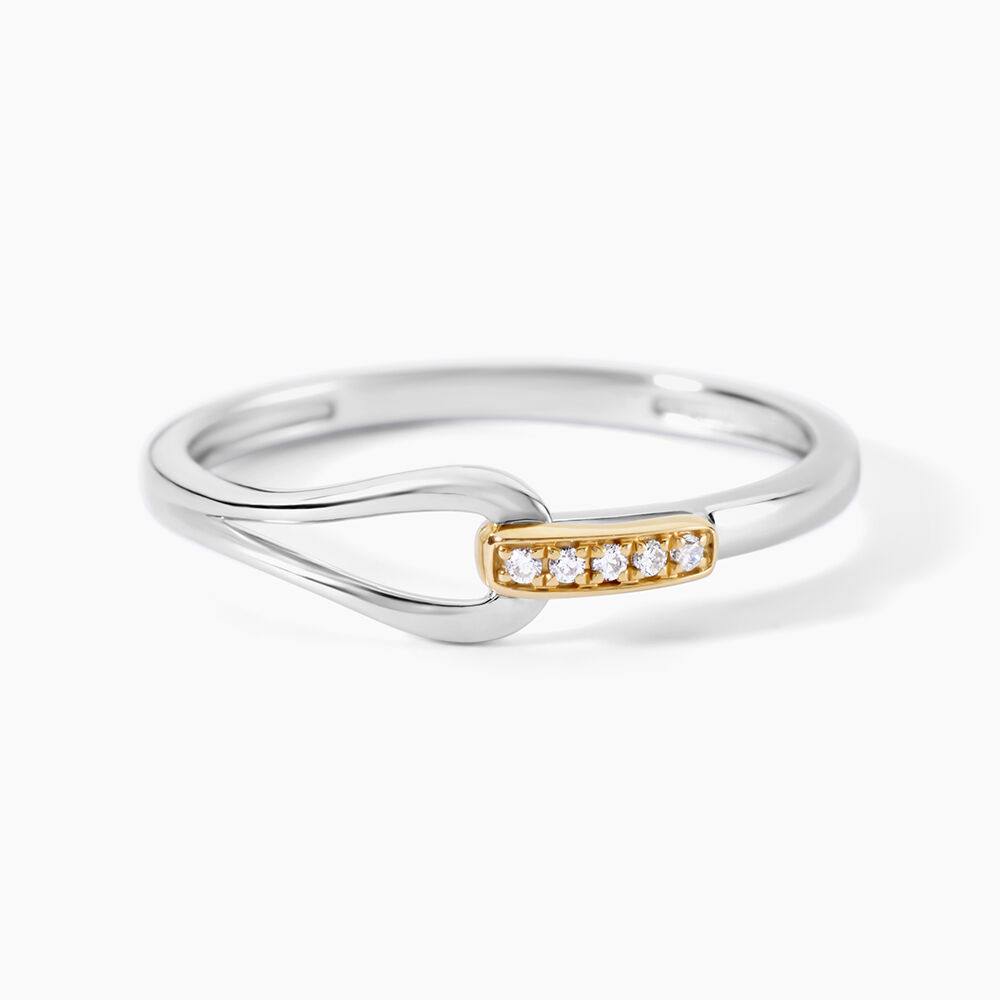 Bague Or Jaune Argent Blanc Oxyde De Zirconium - Bagues avec pierre Femme | Marc Orian