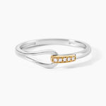 Bague Or Jaune Argent Blanc Oxyde De Zirconium - Bagues avec pierre Femme | Marc Orian
