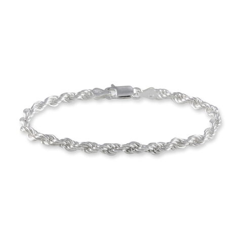 Bracelet Cacilda Maille Corde Argent Blanc - Bracelets fantaisie Femme | Marc Orian