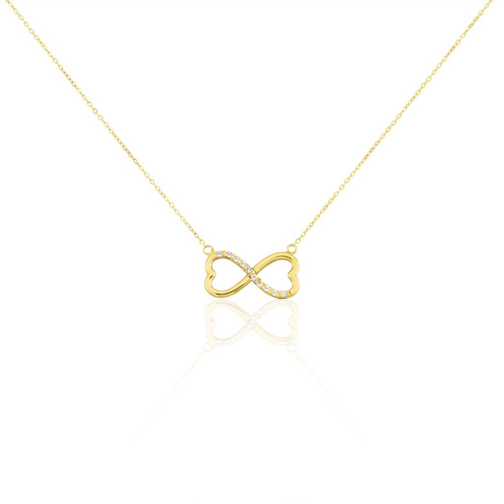 Collier Or Jaune Ilyas Oxyde De Zirconium - Colliers avec pierres Femme | Marc Orian