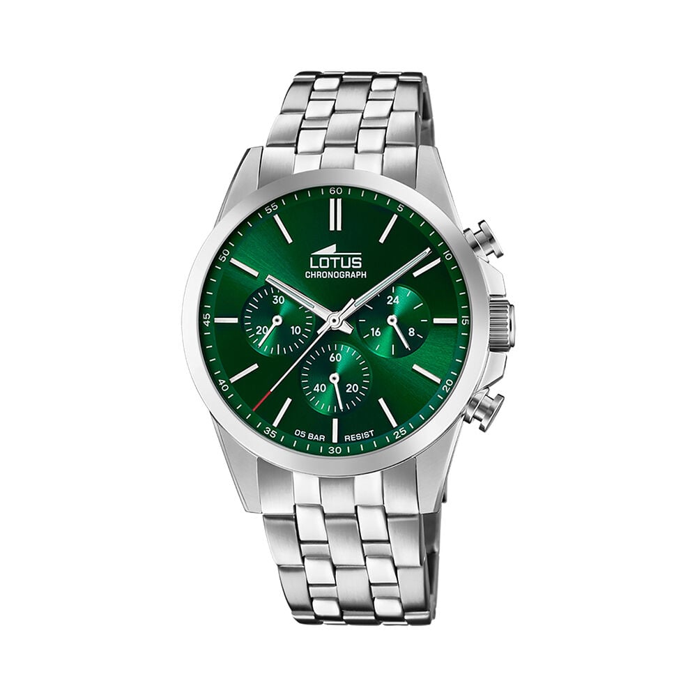 Montre Lotus Chrono 41 Vert - Montres &eacute;tanches Homme | Marc Orian