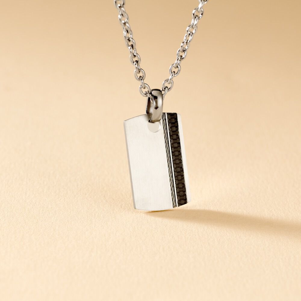 Collier Lovaina Acier Blanc - Fête des pères Homme | Marc Orian