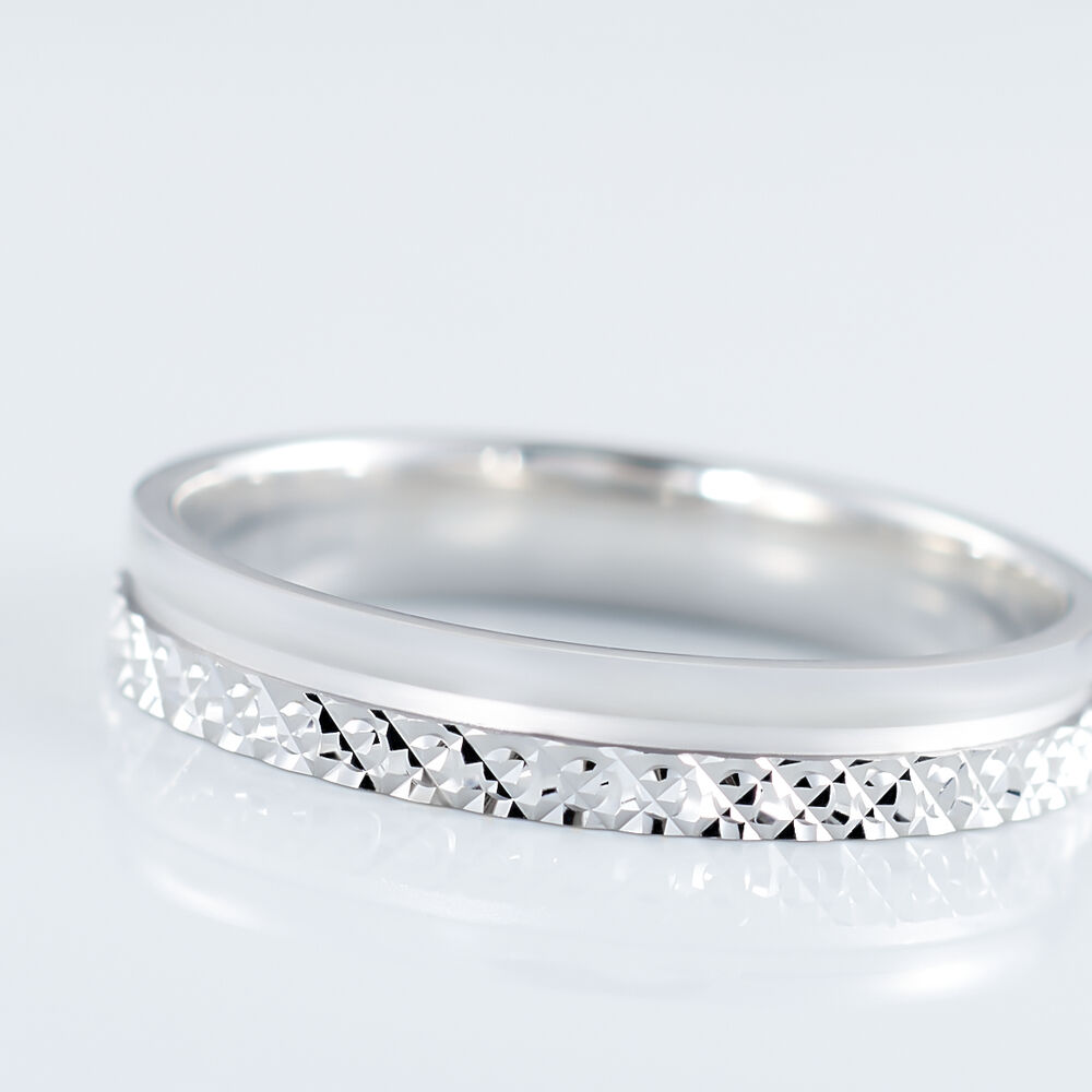 Alliance Isice Or Blanc - Alliances personnalisées Femme | Marc Orian
