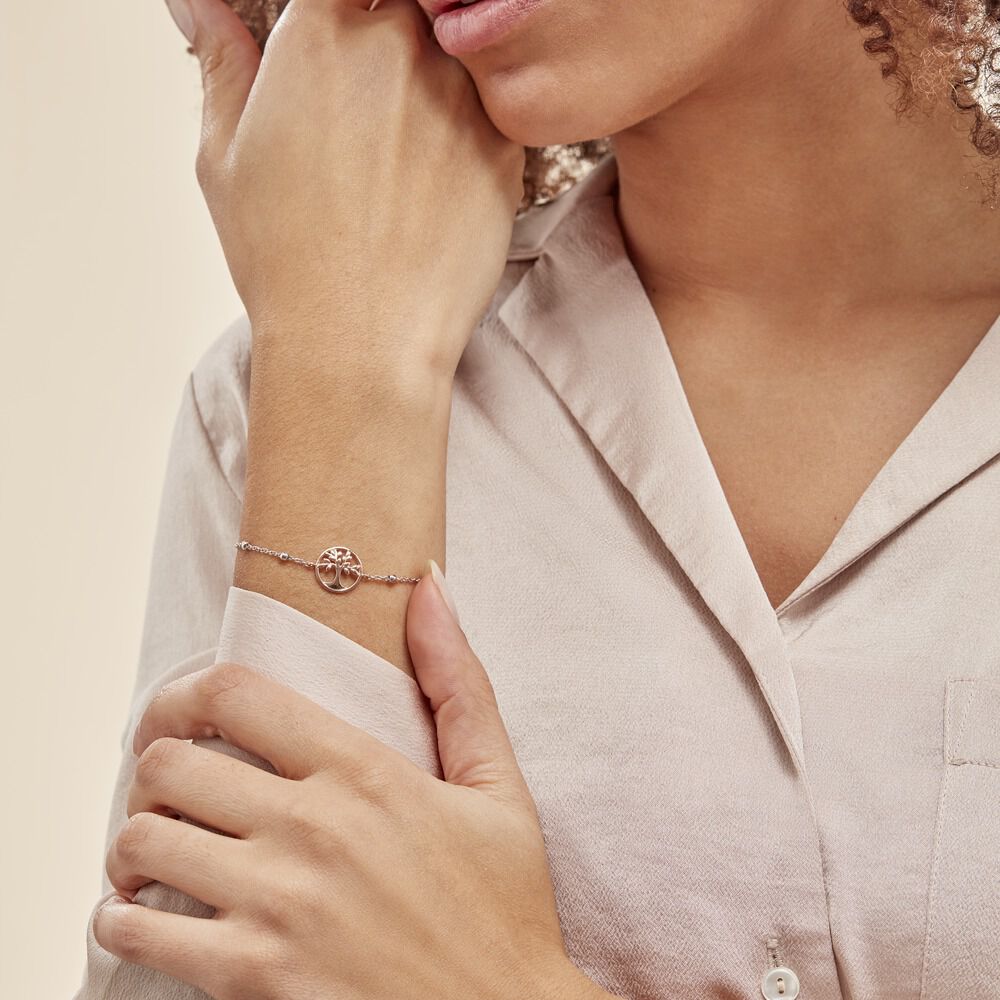 Bracelet Argent Bicolore Teodors - Bracelets chaînes Femme | Marc Orian
