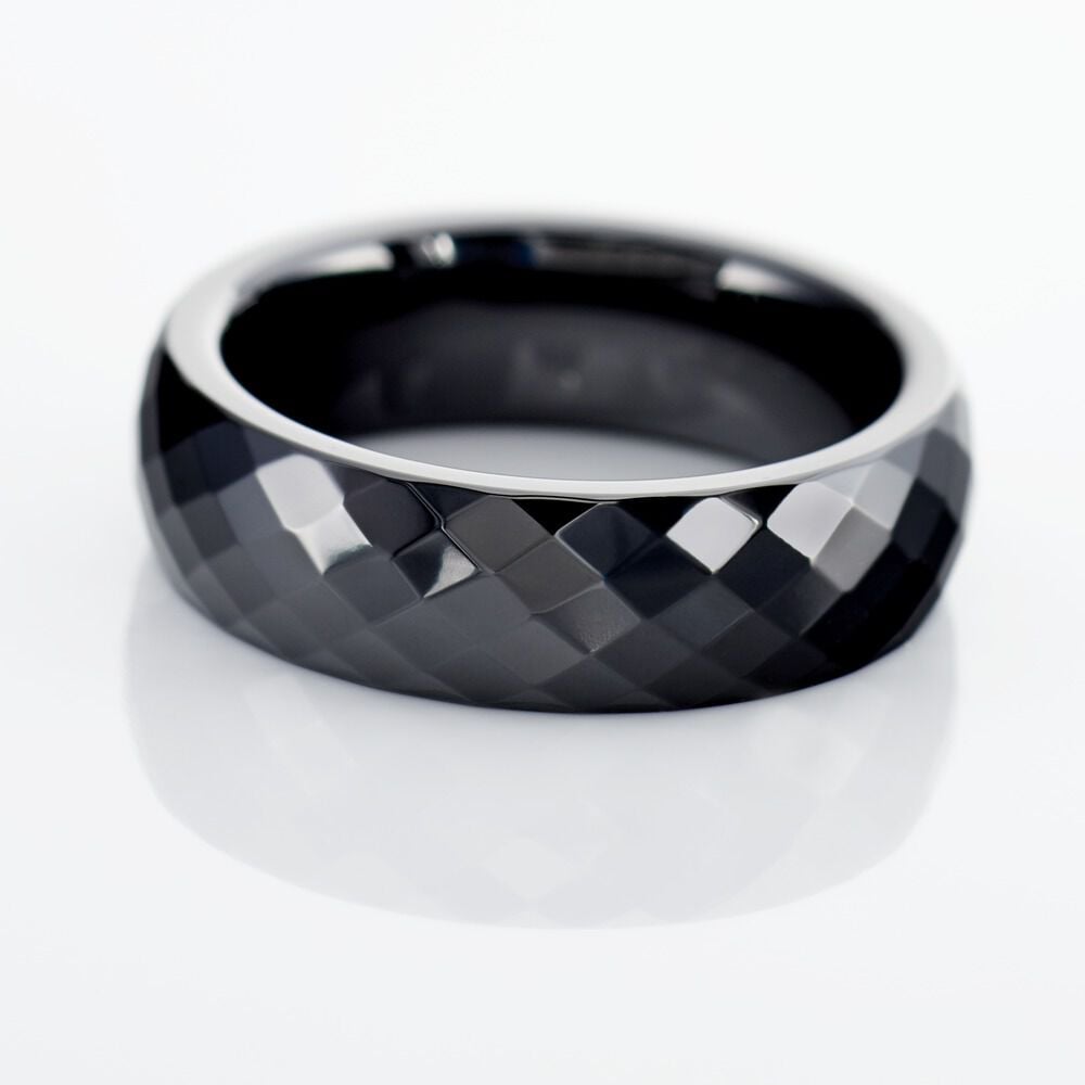 Bague Marichka Ceramique Noir Céramique - Bagues avec pierre Femme | Marc Orian