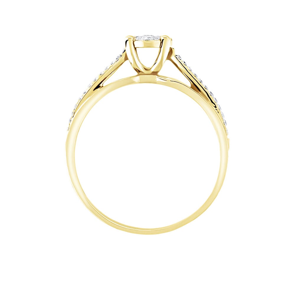 Bague Kate Or Jaune Diamant - Parures de mariage Femme | Marc Orian
