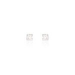 Boucles D'oreilles Puces Victoria Or Blanc Diamant - Puces Femme | Marc Orian
