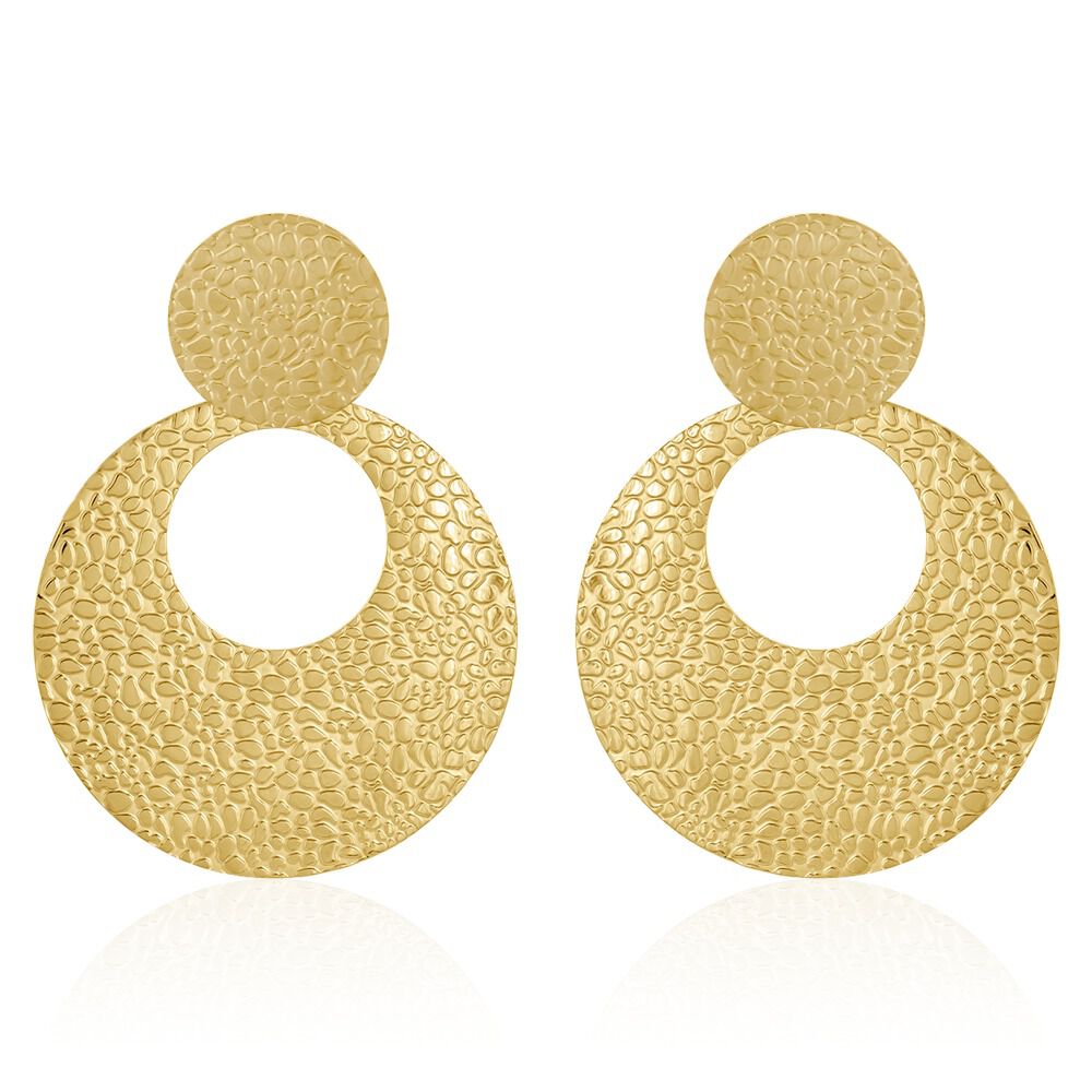 Boucles D'oreilles Pendantes Roslin Acier Doré - Pendantes Femme | Marc Orian