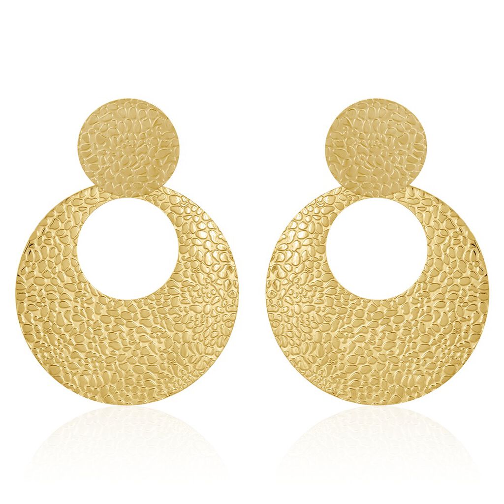 Boucles D'oreilles Pendantes Roslin Acier Doré - Pendantes Femme | Marc Orian