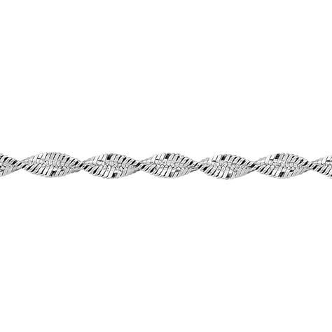 Collier Ciana Torsade Diamante Argent Blanc - Chaines Femme | Marc Orian
