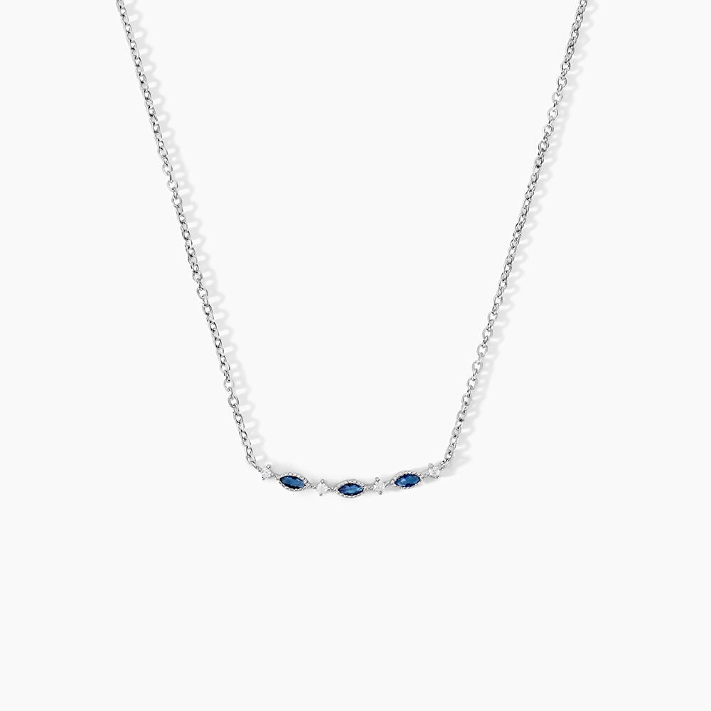 Collier Astrea Argent Blanc Spinelle Oxyde De Zirconium - Colliers avec pierres Femme | Marc Orian