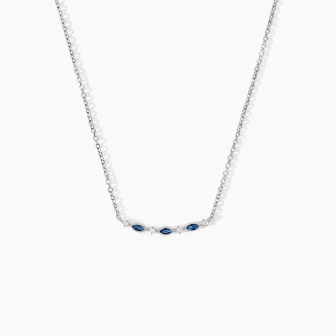 Collier Astrea Argent Blanc Spinelle Oxyde De Zirconium - Colliers avec pierres Femme | Marc Orian